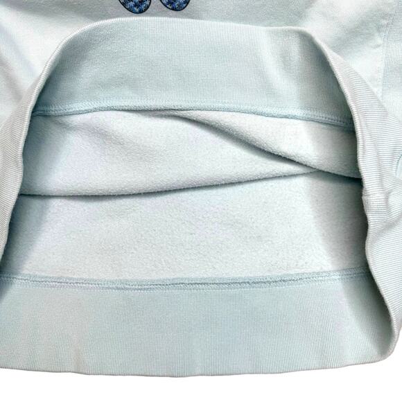 Life is Good Crewneck Graphic Sweatshirt Sz M Blue Daisy Flip-Flop Fleece Cotton - Picture 9 of 10